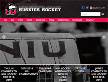 Tablet Screenshot of niuhockey.com